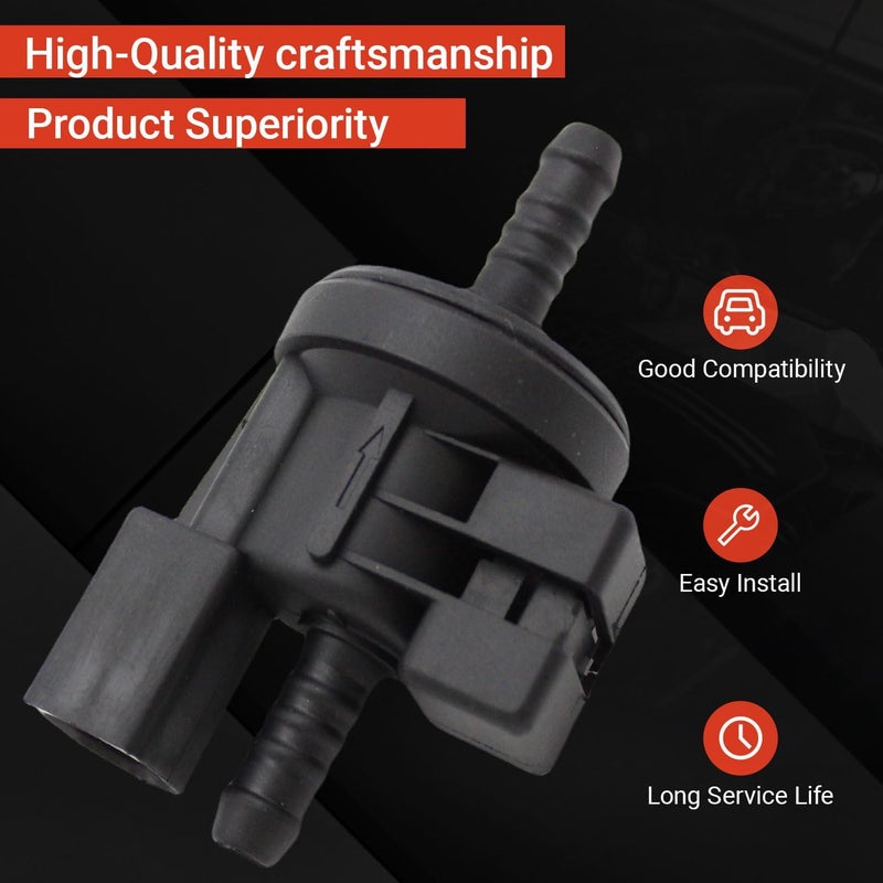 Powkos Vapor Canister Purge Valve Solenoid 06E906517A Compatible with Volkswagen VW Eos Golf Jetta Passat Audi A3 A4 A6 A8 Q7 Replaces CP569 0280142431 - Image 2